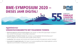 55. BME-Symposium digital: So können Sie dabei sein!