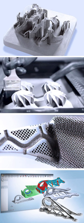 3D-Druck - Möglichkeit von komplexen Bauteilen in Metall und Kunststoff