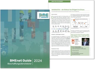 Neu: BMEnet-Guide Beschaffungsdienstleister 2024