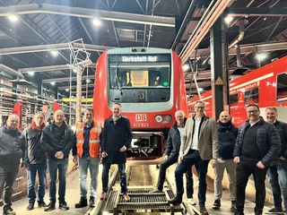 Firmenbesichtigung des DB-Regio-Betriebswerks in Hof mit einem Kurzvortrag Metalldruck in der Ersatzteilversorgung