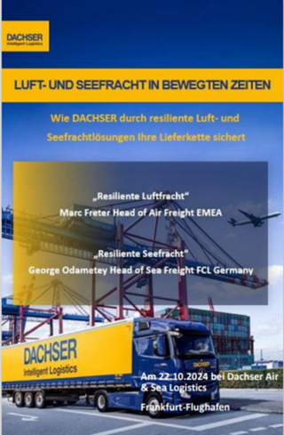 Absage BME rmr-Veranstaltung: Herausforderung in der internationalen Lieferkette mit Schwerpunkt auf Luft- und Seefracht