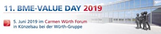 11. BME-VALUE DAY 2019 I 4. – 5. Juni 2019 bei der Würth Gruppe